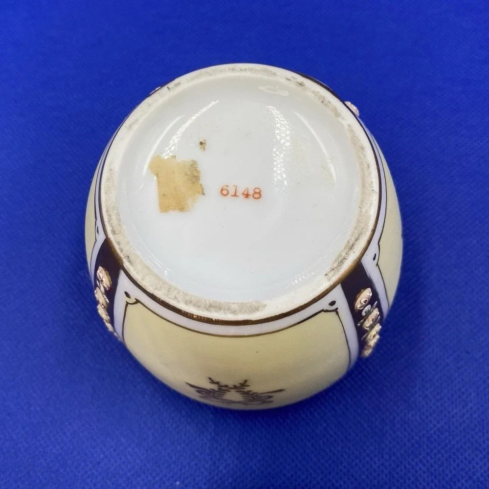 Vintage Vanity Box Ardalt Lenwile Porcelain Floral 5